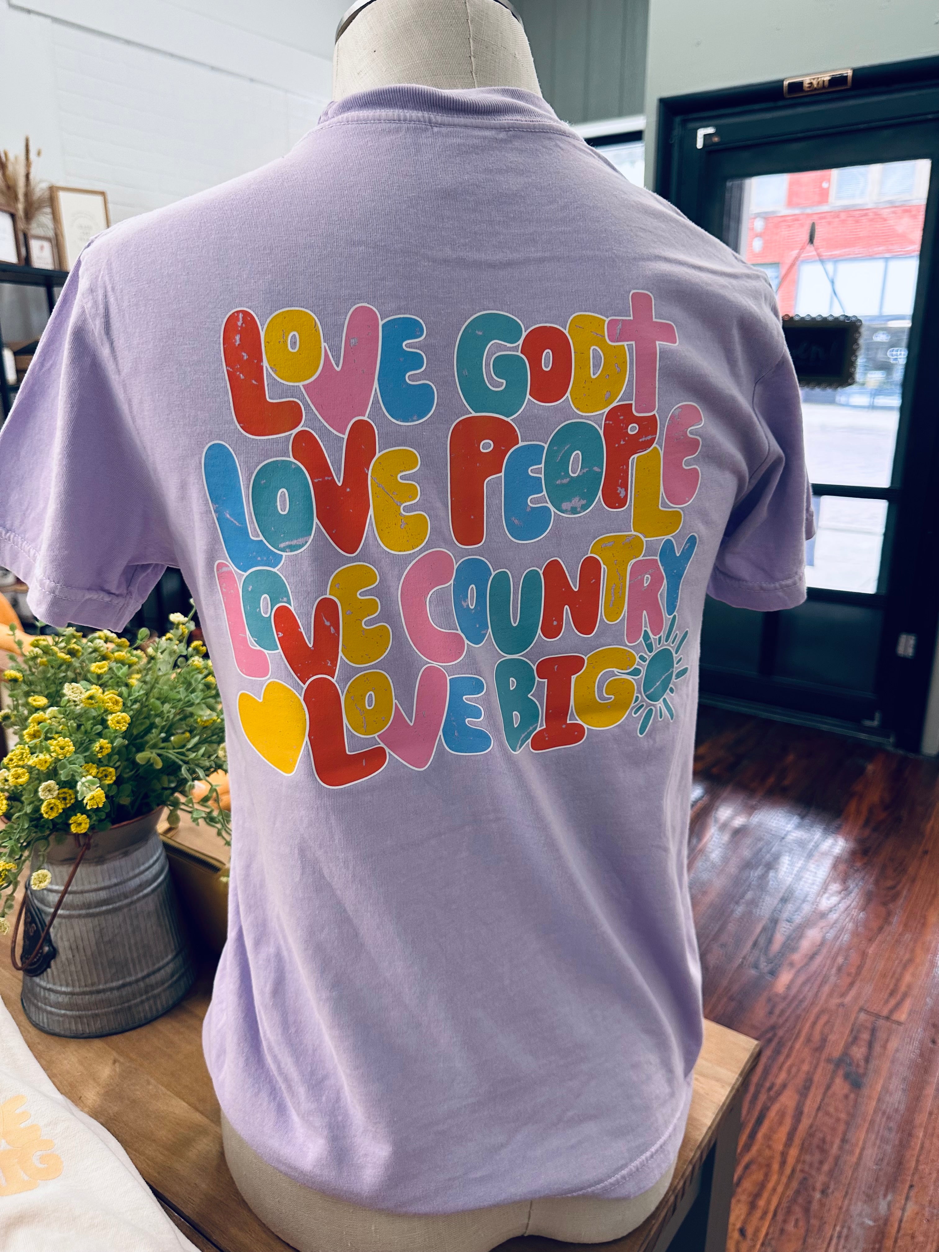 JD: Lilac Love BIG Tee