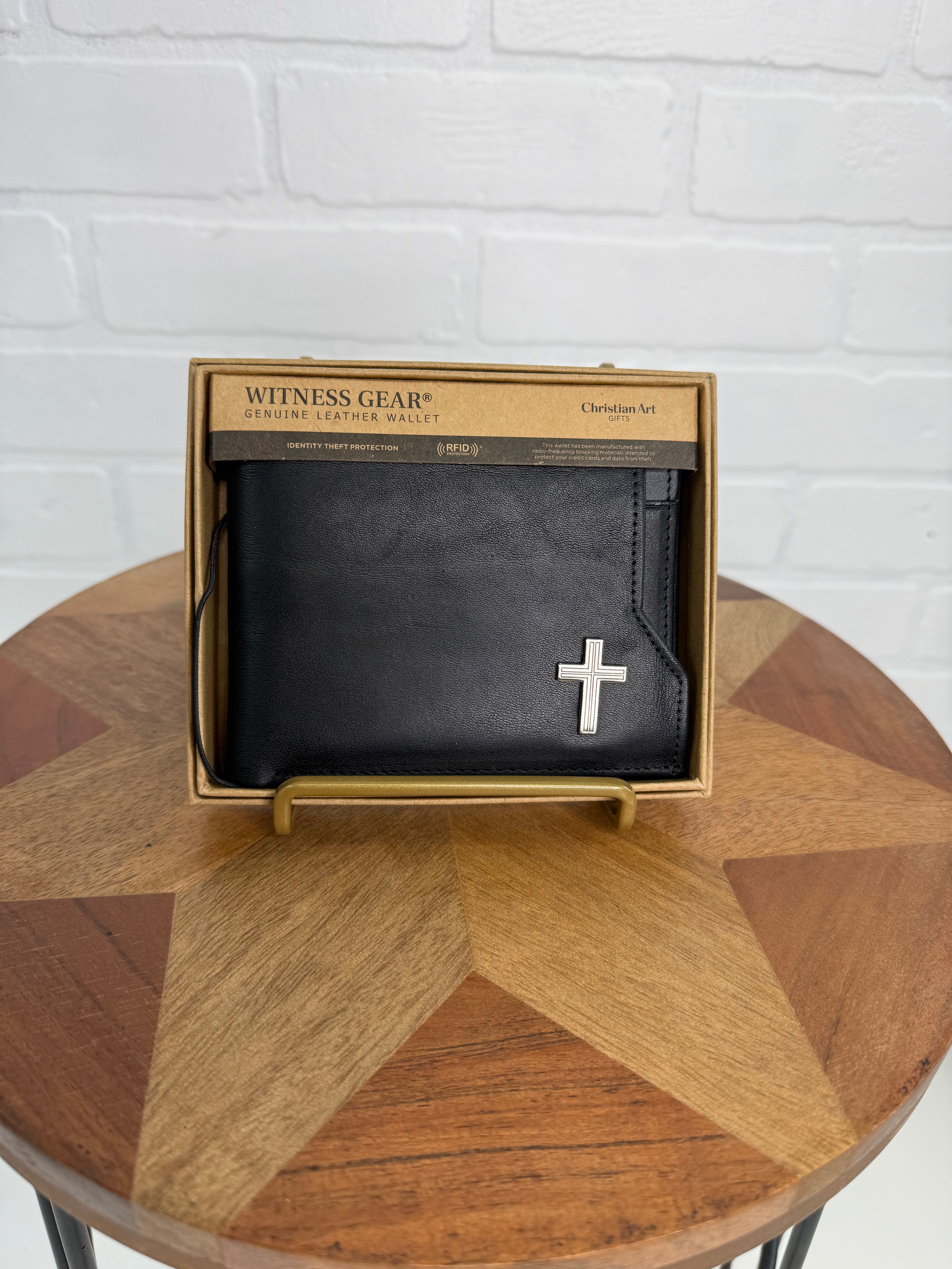 Wallet Black Cross Badge