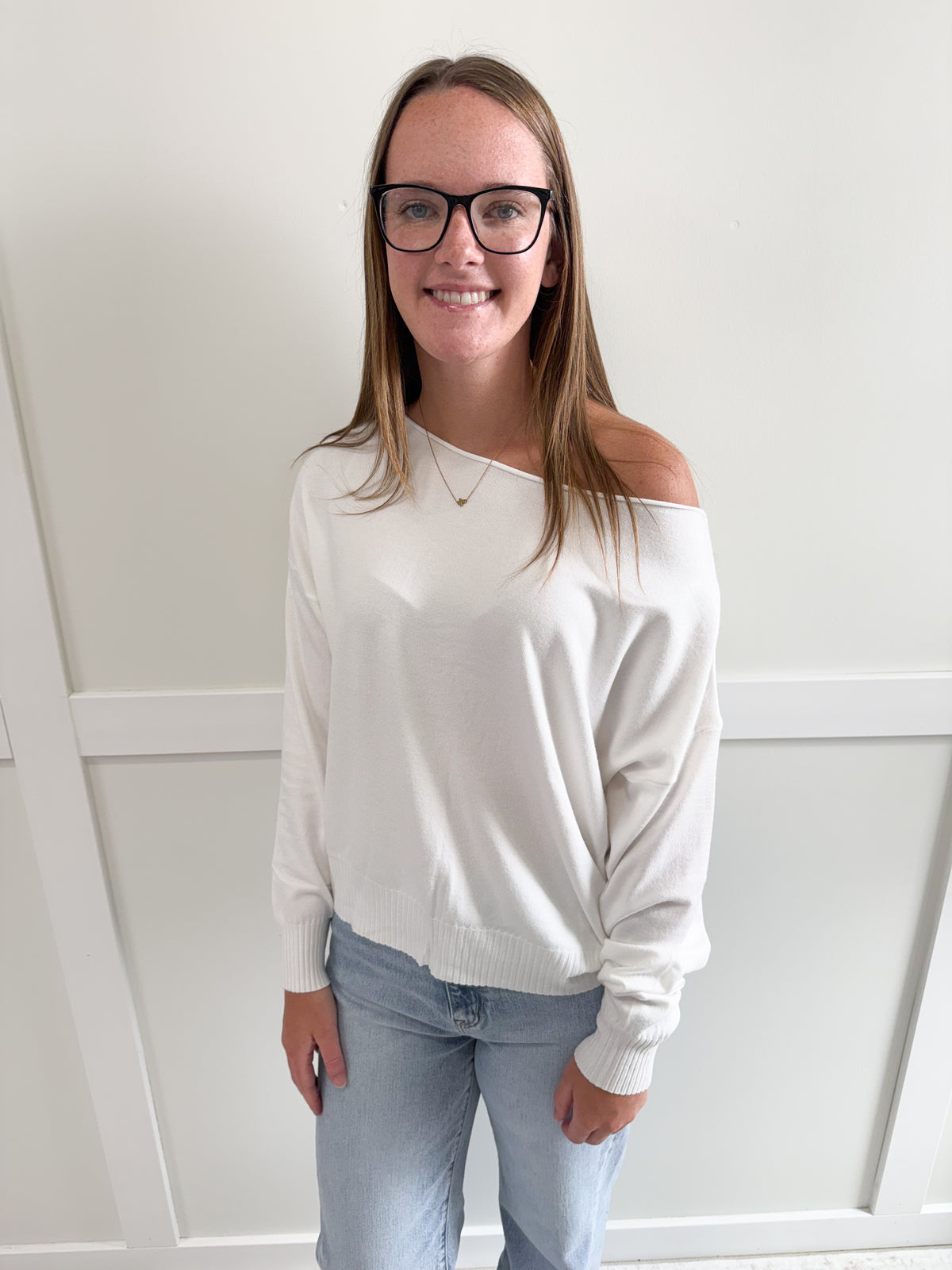 Betsy Boat Neck Pullover Sweater