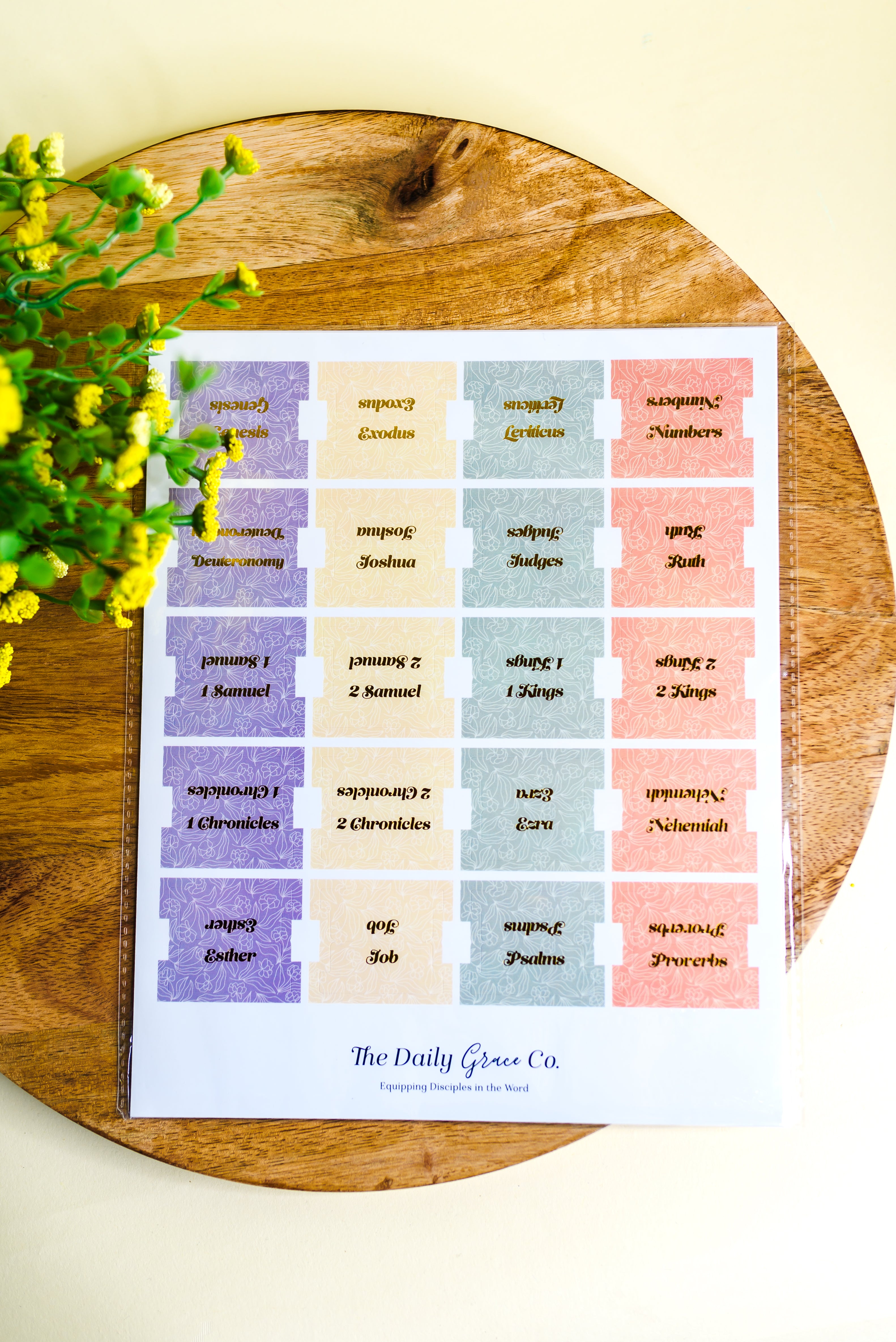 Pastel Floral Bible Tabs