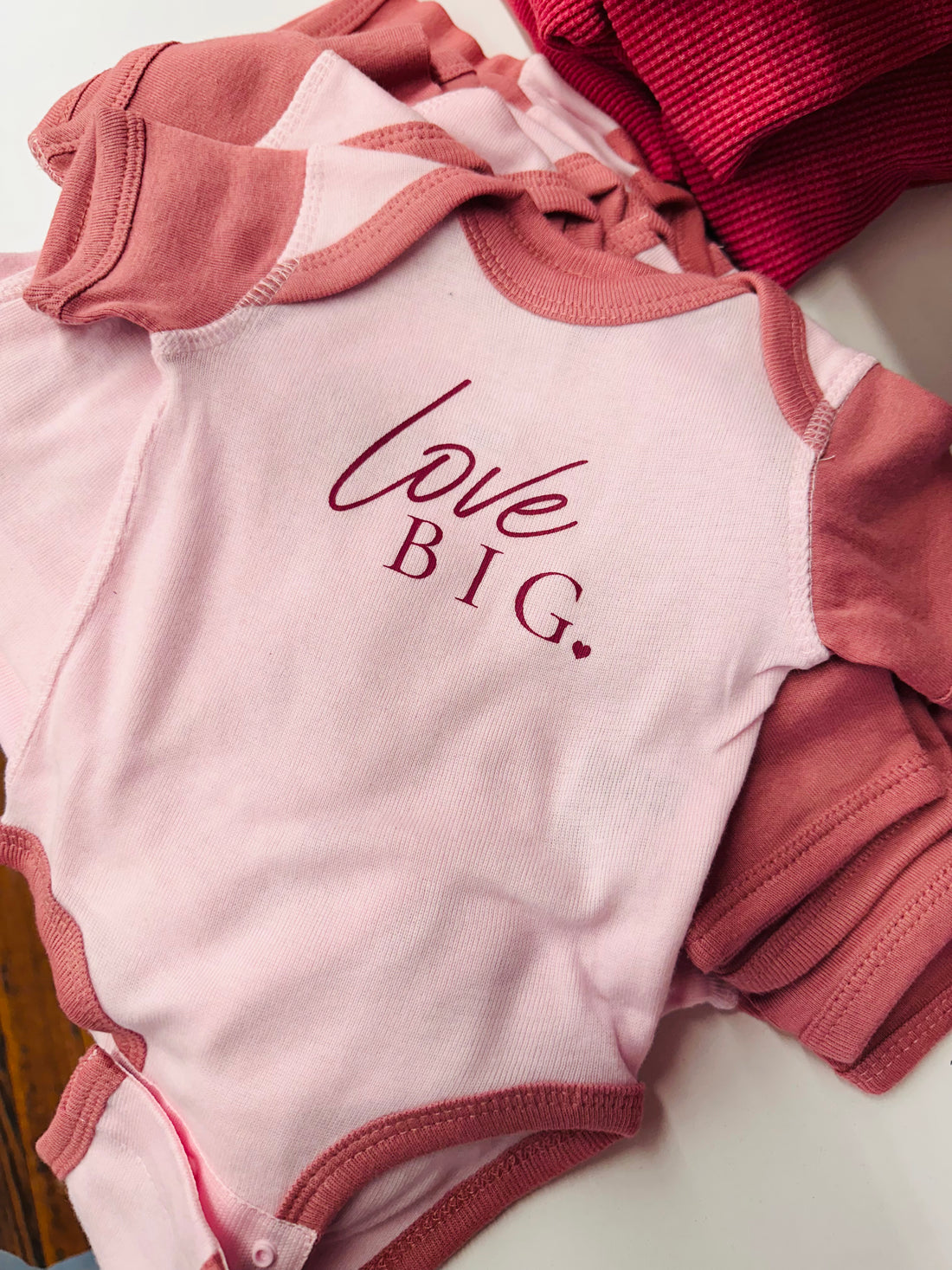 JD: Pink Love Big Onesie