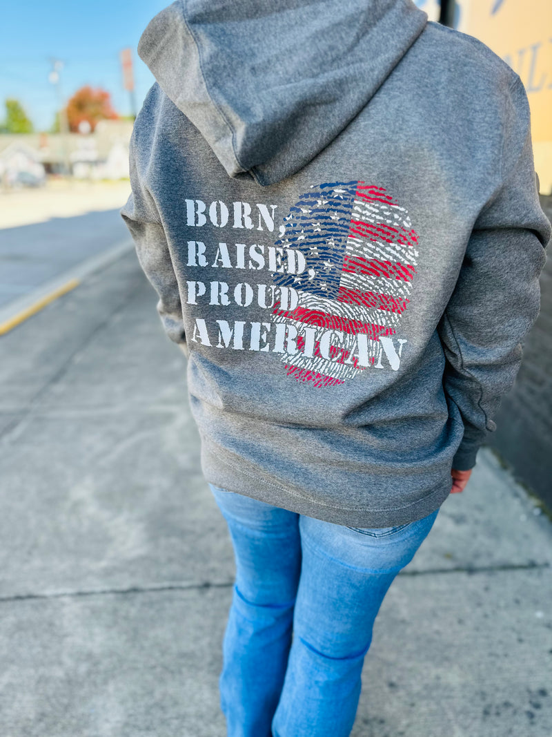 JD: Born, Raised, Proud American Hoodie