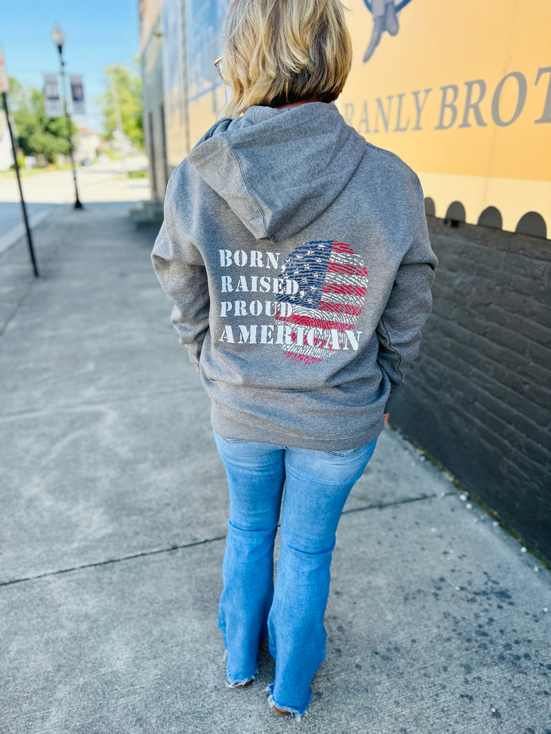 JD: Born, Raised, Proud American Hoodie