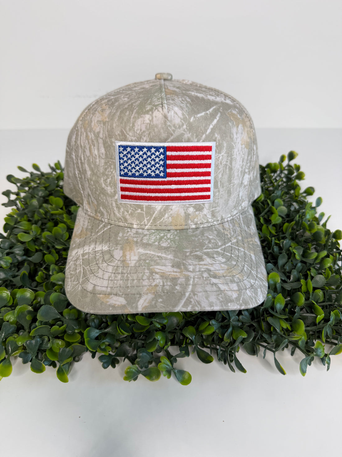 USA Flag Camo Trucker Hat