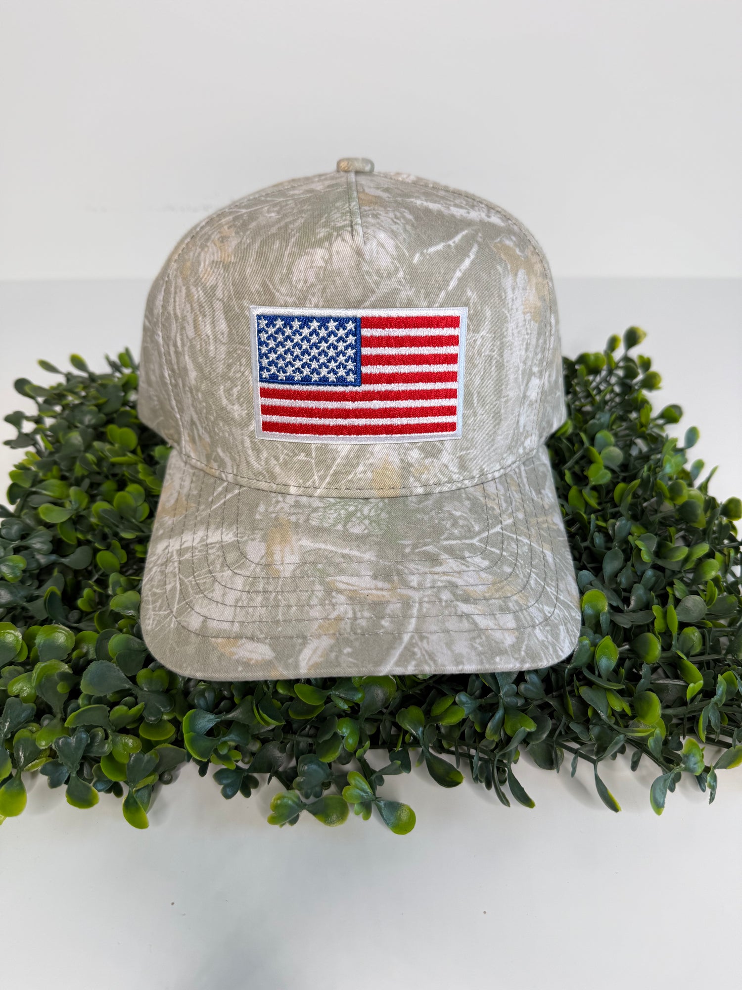 USA Flag Camo Trucker Hat