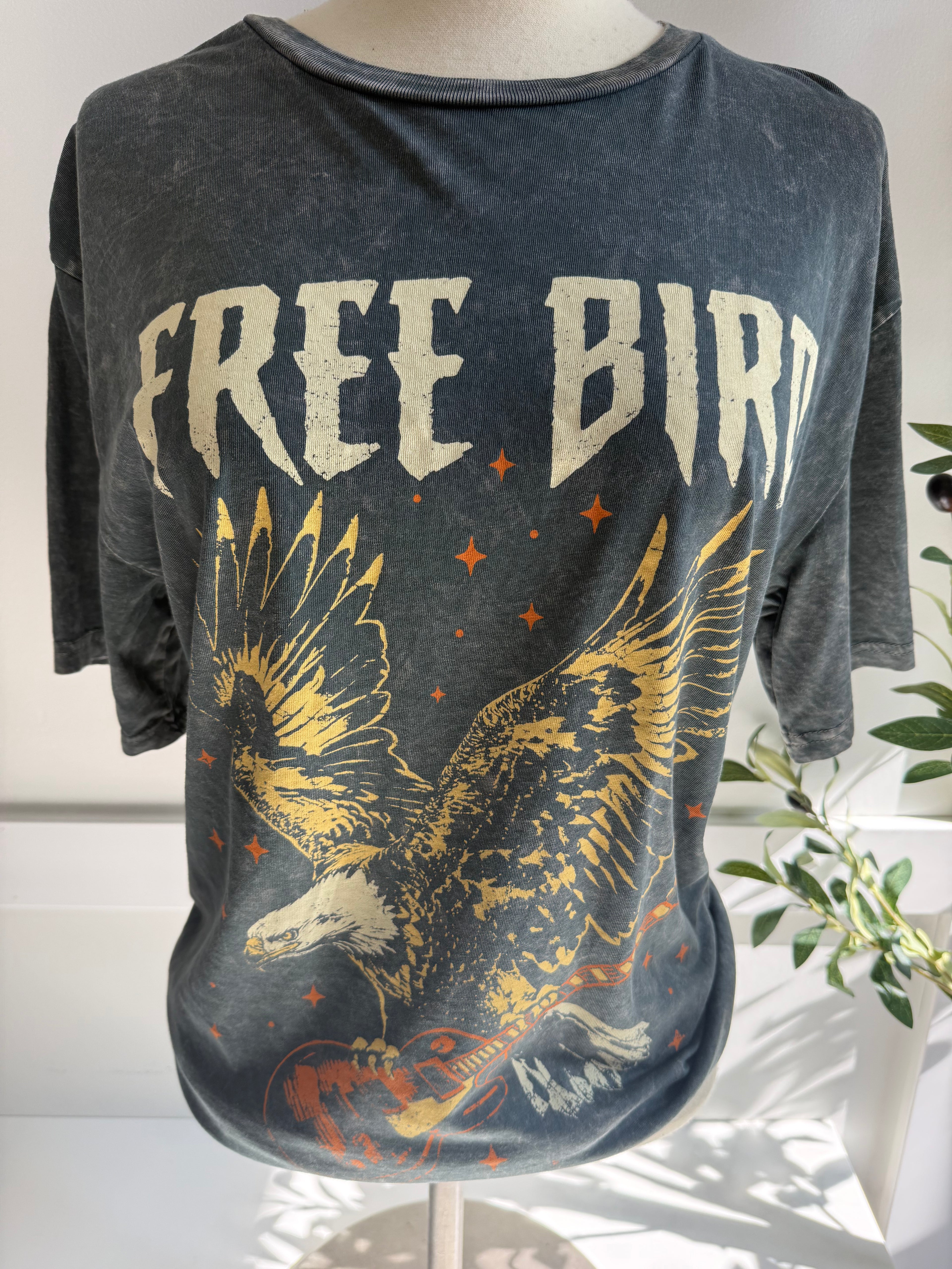 Free Bird Rock and Roll Graphic Tee