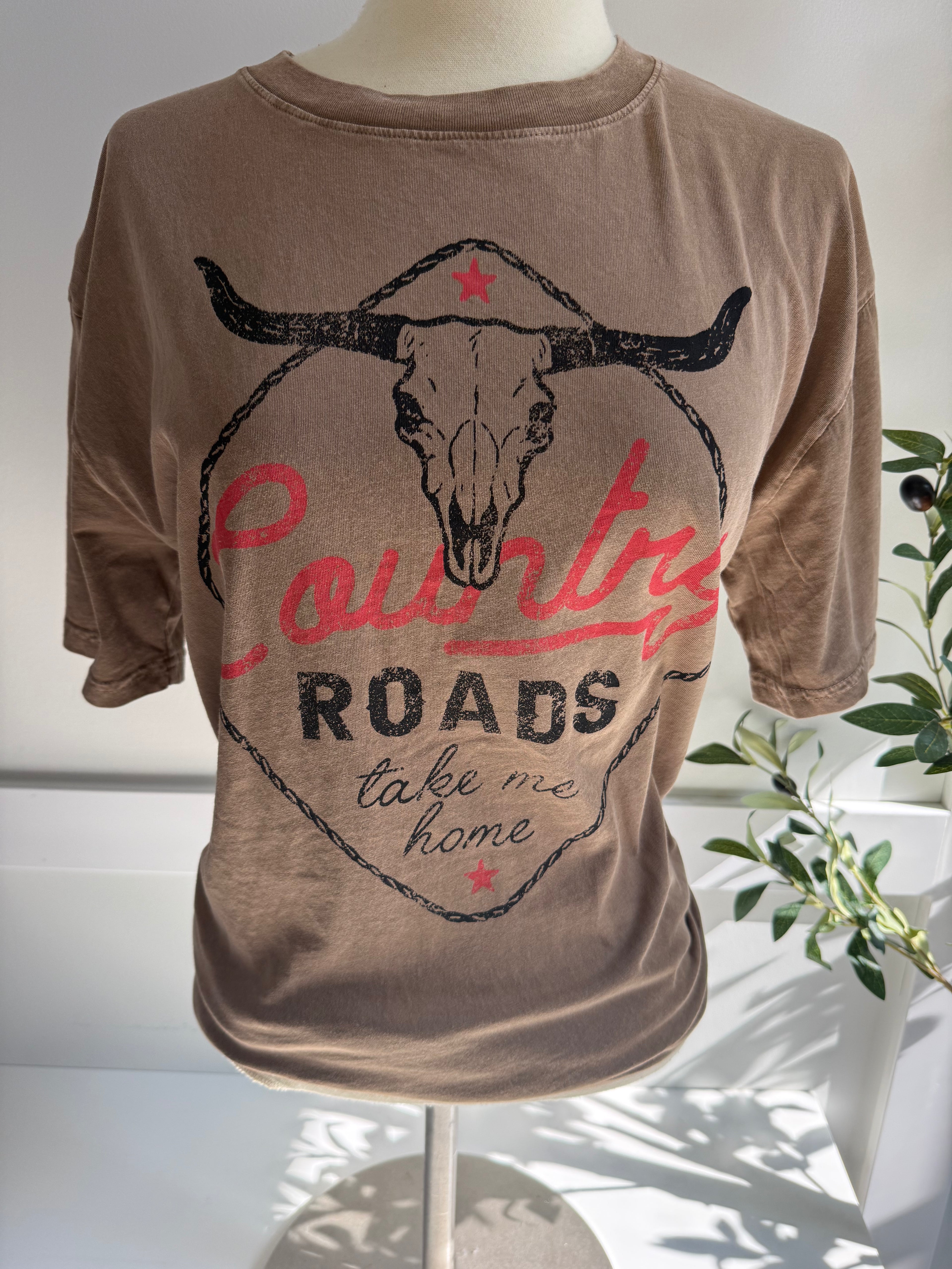Country Roads Tame Me Home Tee
