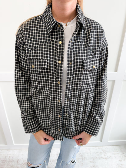 Bella Plaid Button Up