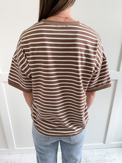 Harper Striped Knit Top