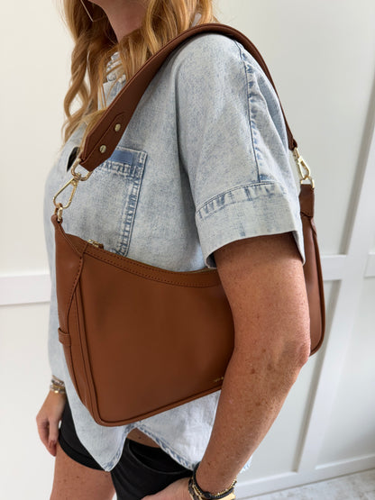 Celeste Shoulder Bag-Tan