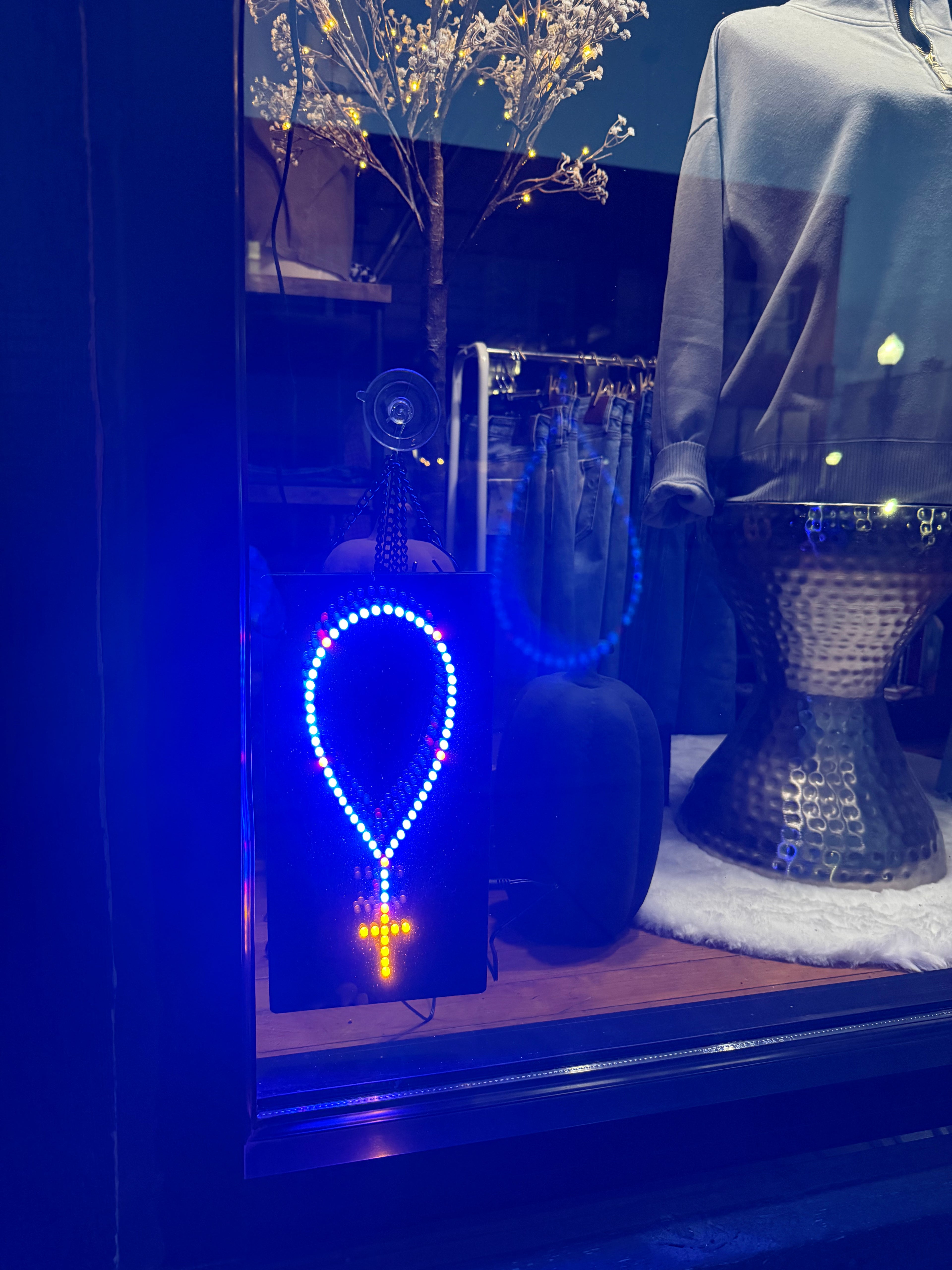 Lighted LED Window Rosary