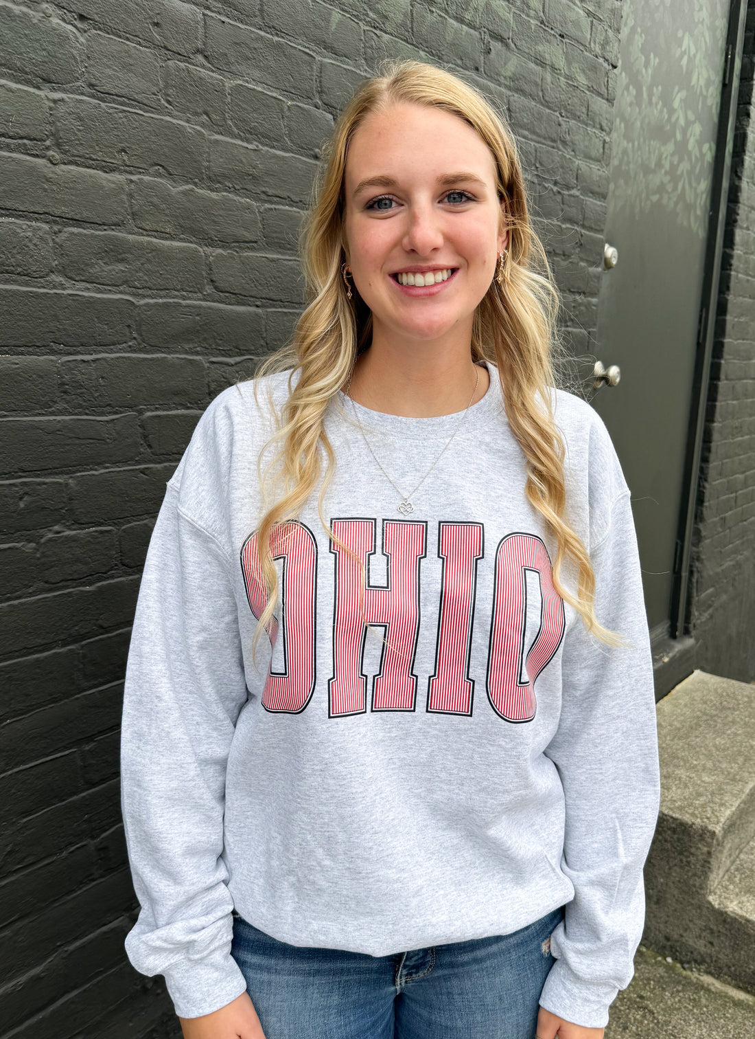 OHIO Red Stripes Sweatshirt