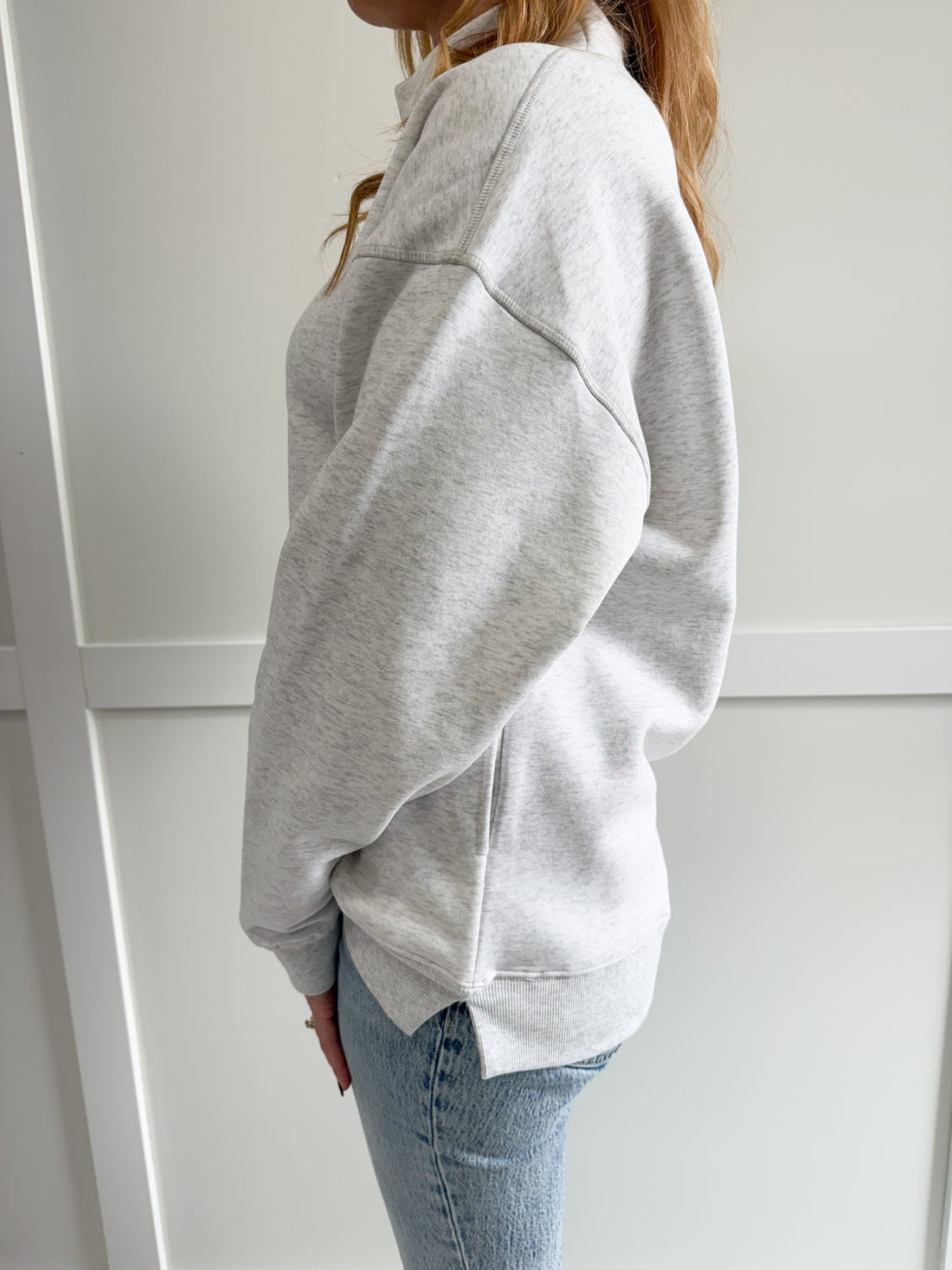 Bradi Oversized Mock Neck Sweatshirt