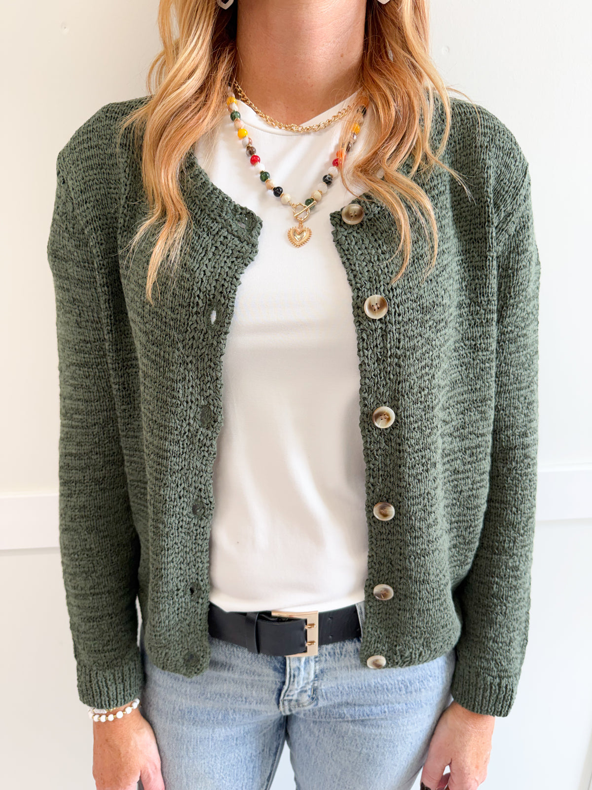 Leanne Cardigan - Pine