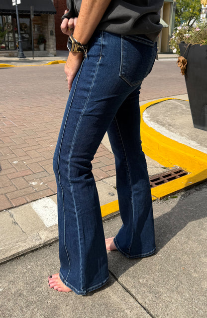 Macy HR Pintuck Flare- 34" inseam
