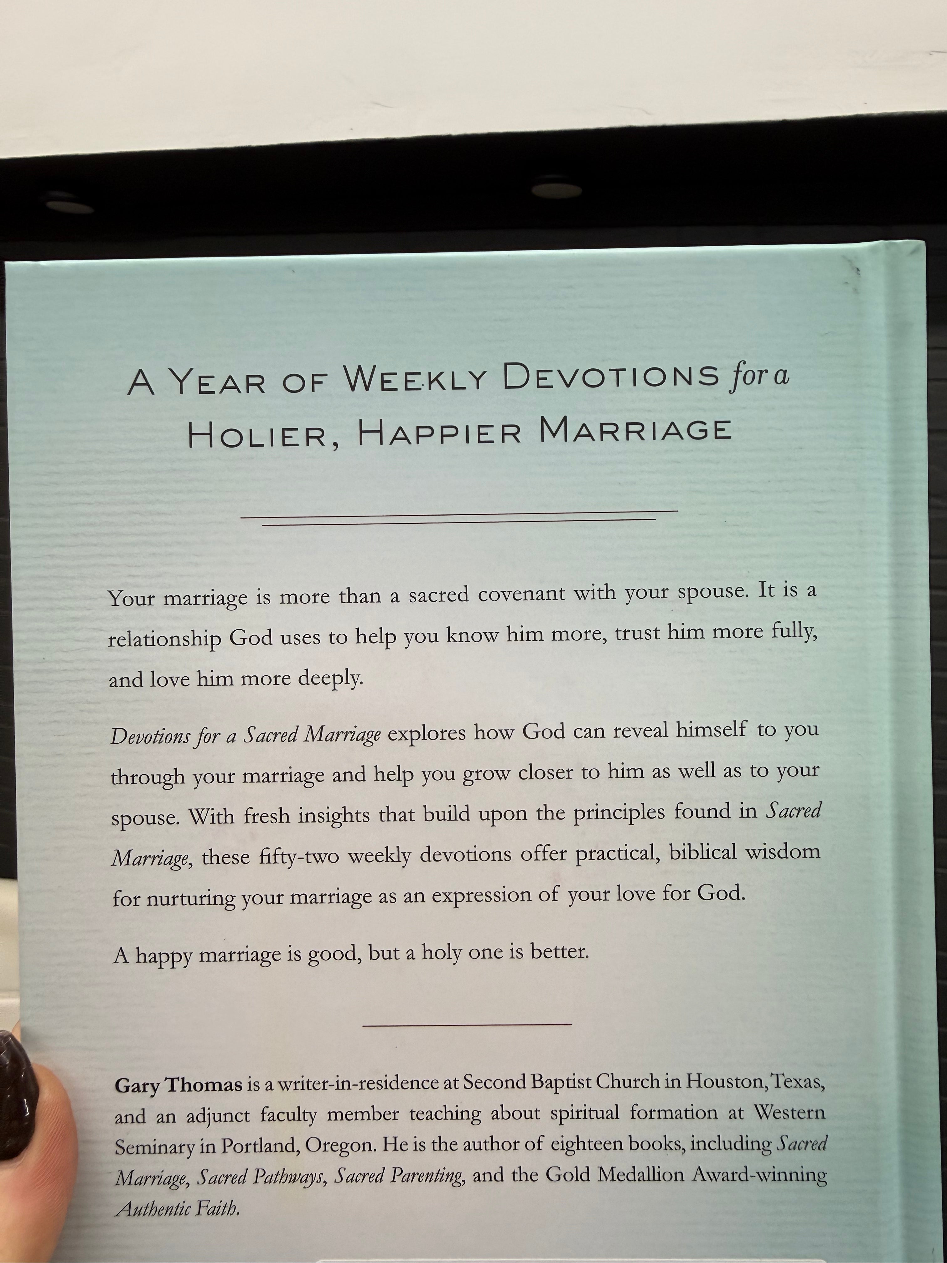 Devotions For A Sacred Marriage