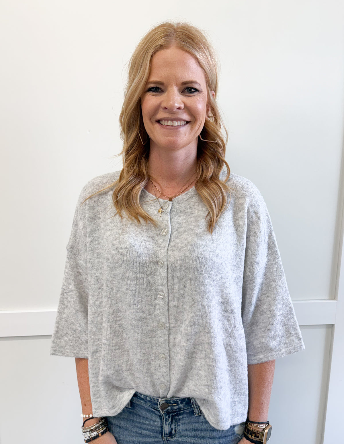 Bailey Brushed Knit Cape Cardigan