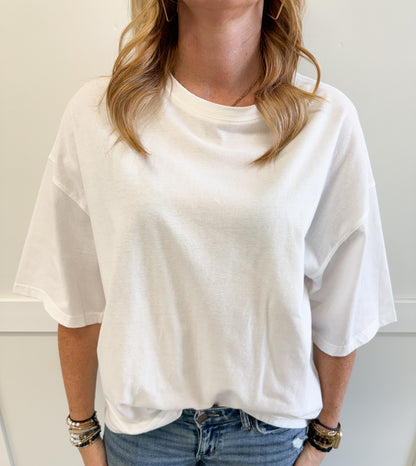 Saras Oversized Cotton Tee