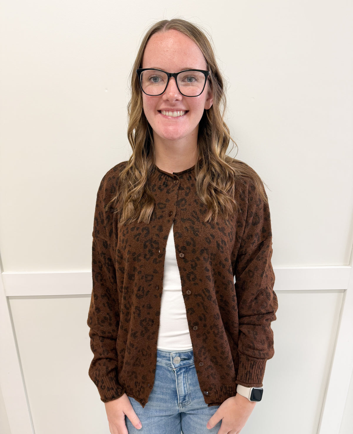 Autumn Leopard Button Down Cardigan