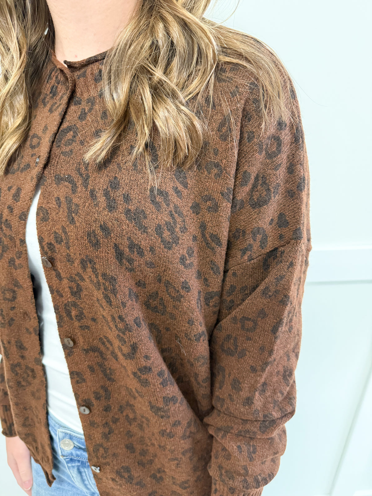 Autumn Leopard Button Down Cardigan