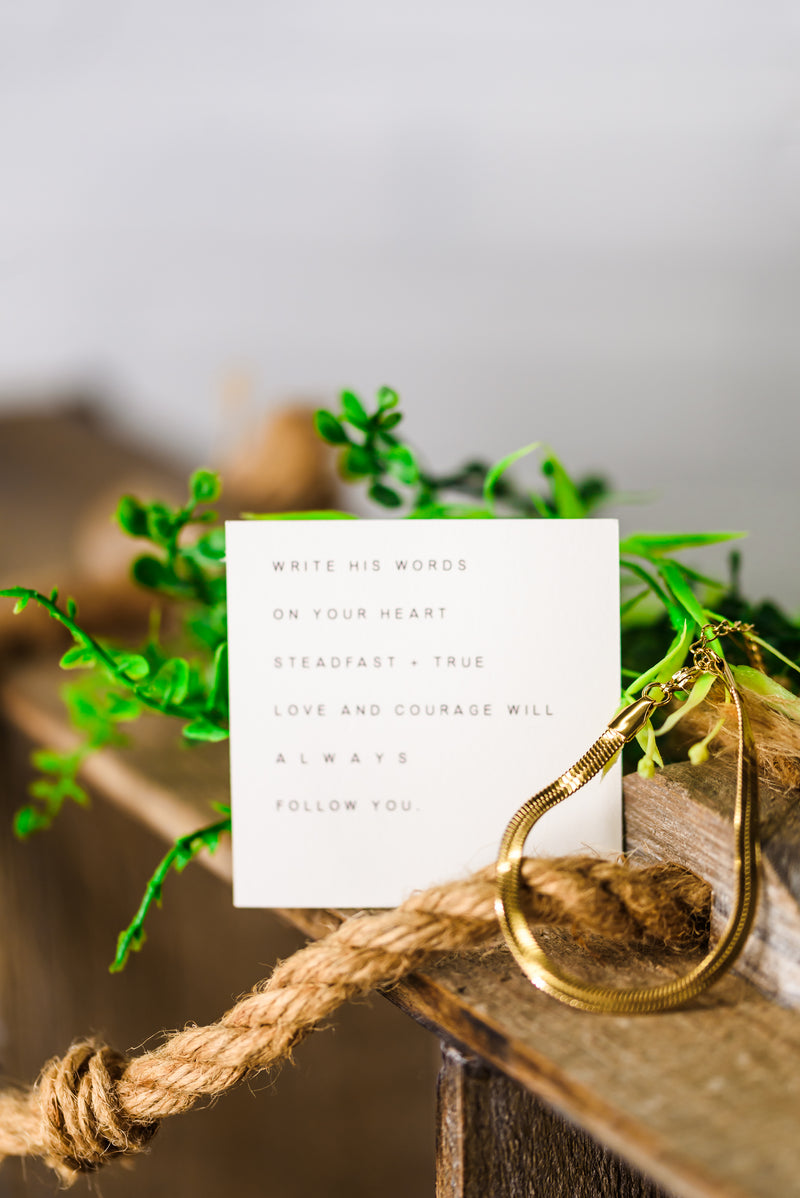 Courage + A Soft Heart Bracelet