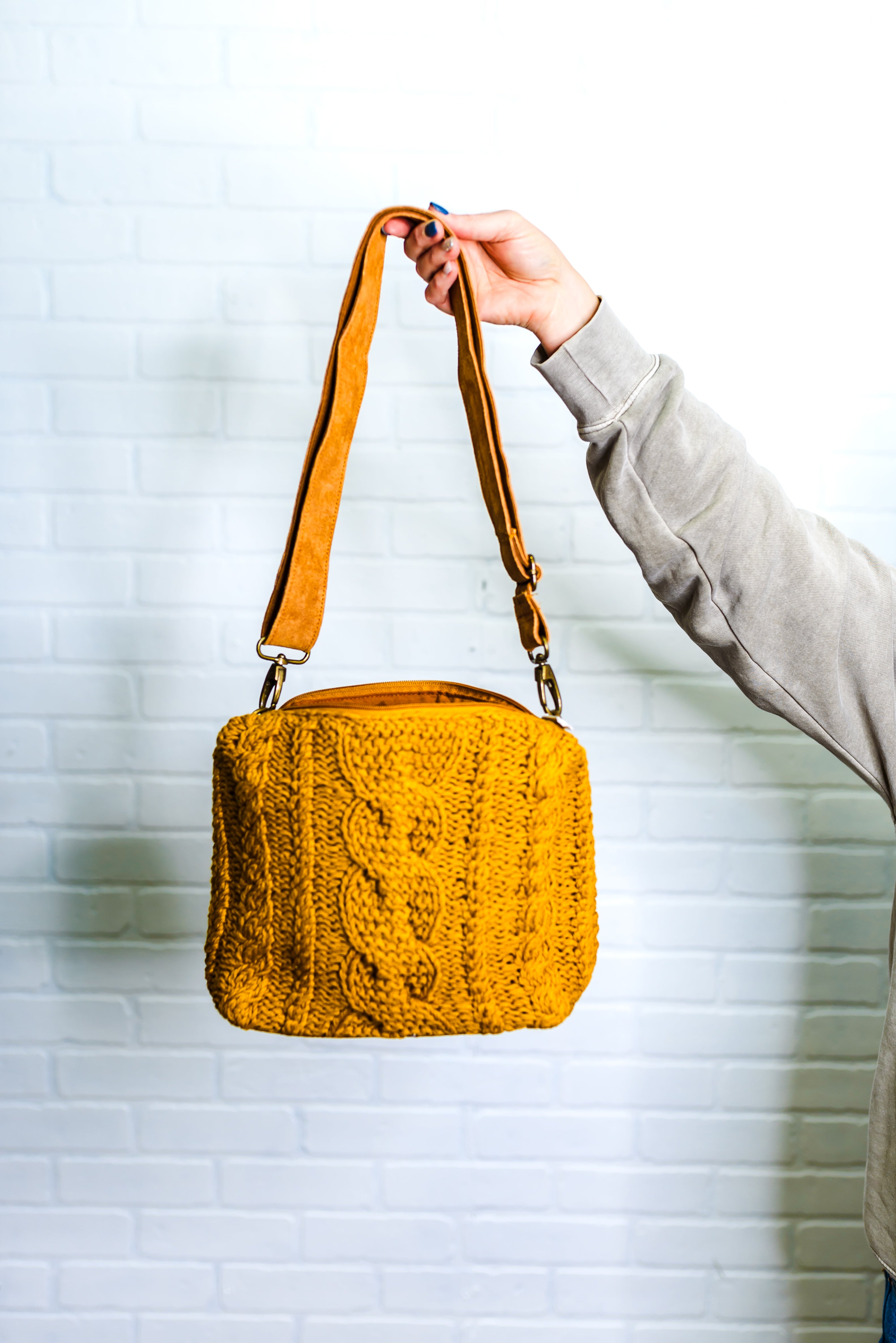Cable Knit Crossbody