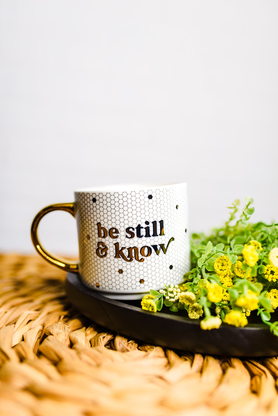Be Still + Know Tile Mug