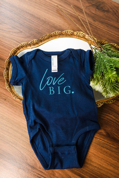 JD: Navy Love Big Onesie