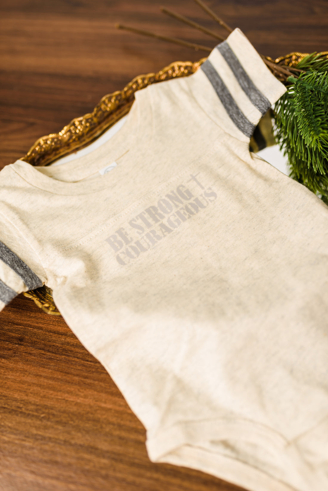 JD: Be Strong and Courageous Onesie