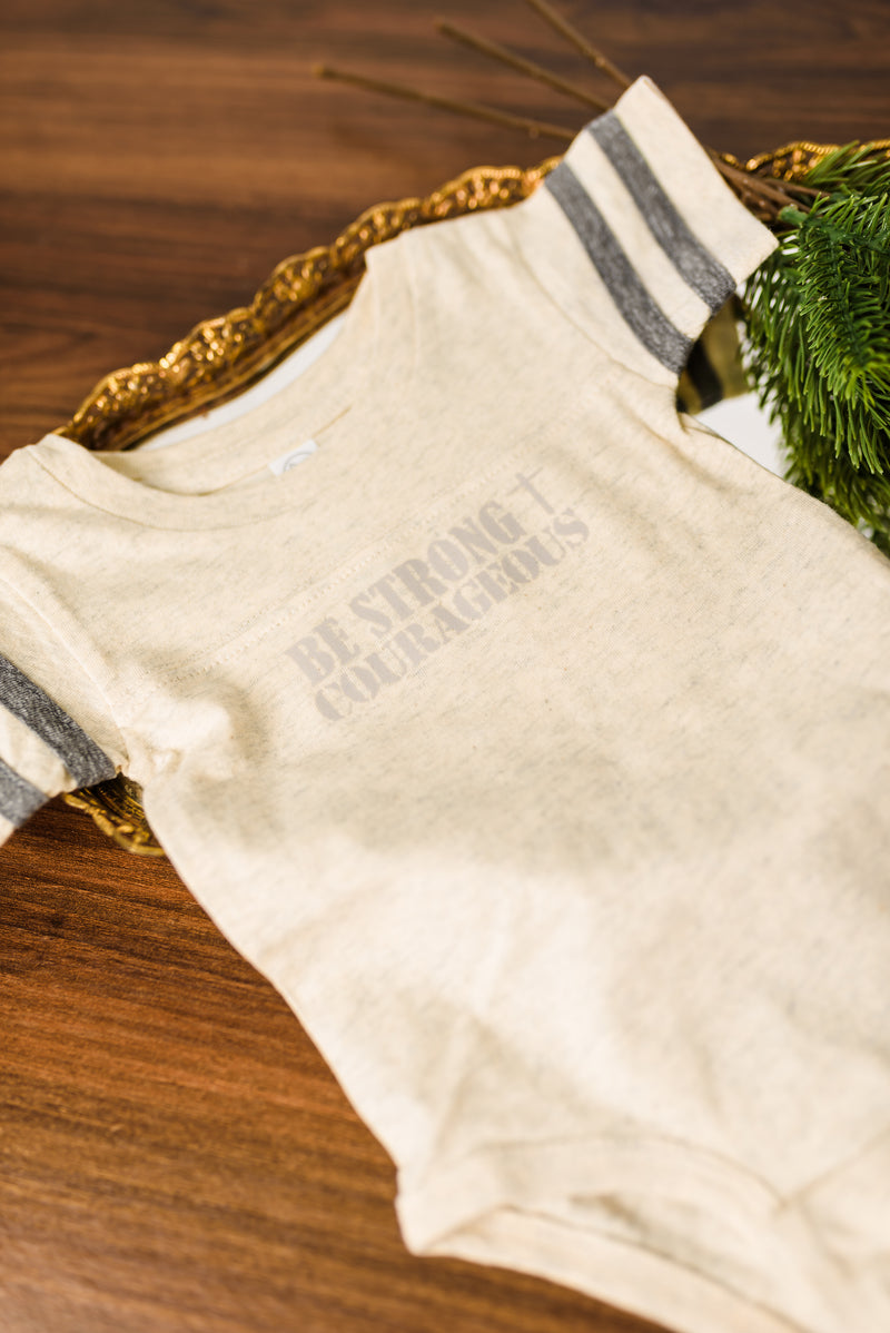JD: Be Strong and Courageous Onesie