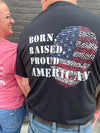 JD: Black Born, Raised, Proud American Tee