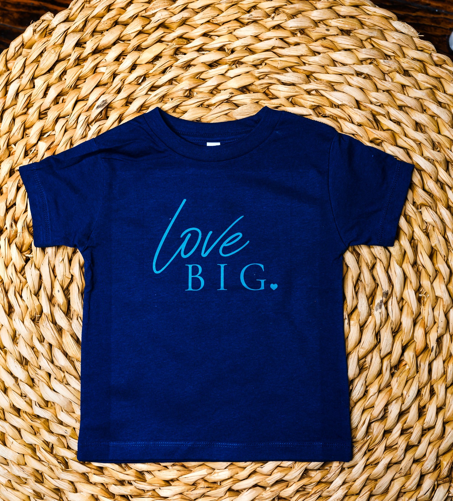 JD: Toddler Navy Love Big Tee