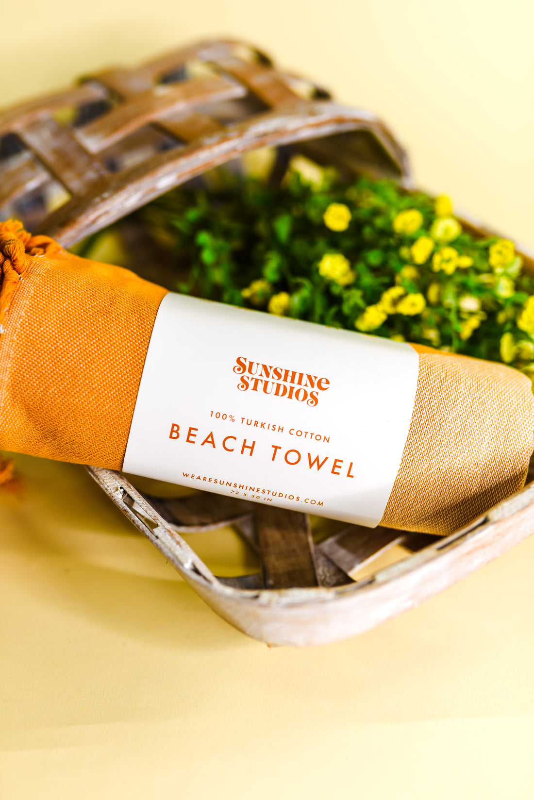 Sand Resistant Beach Towel - Retro Flower