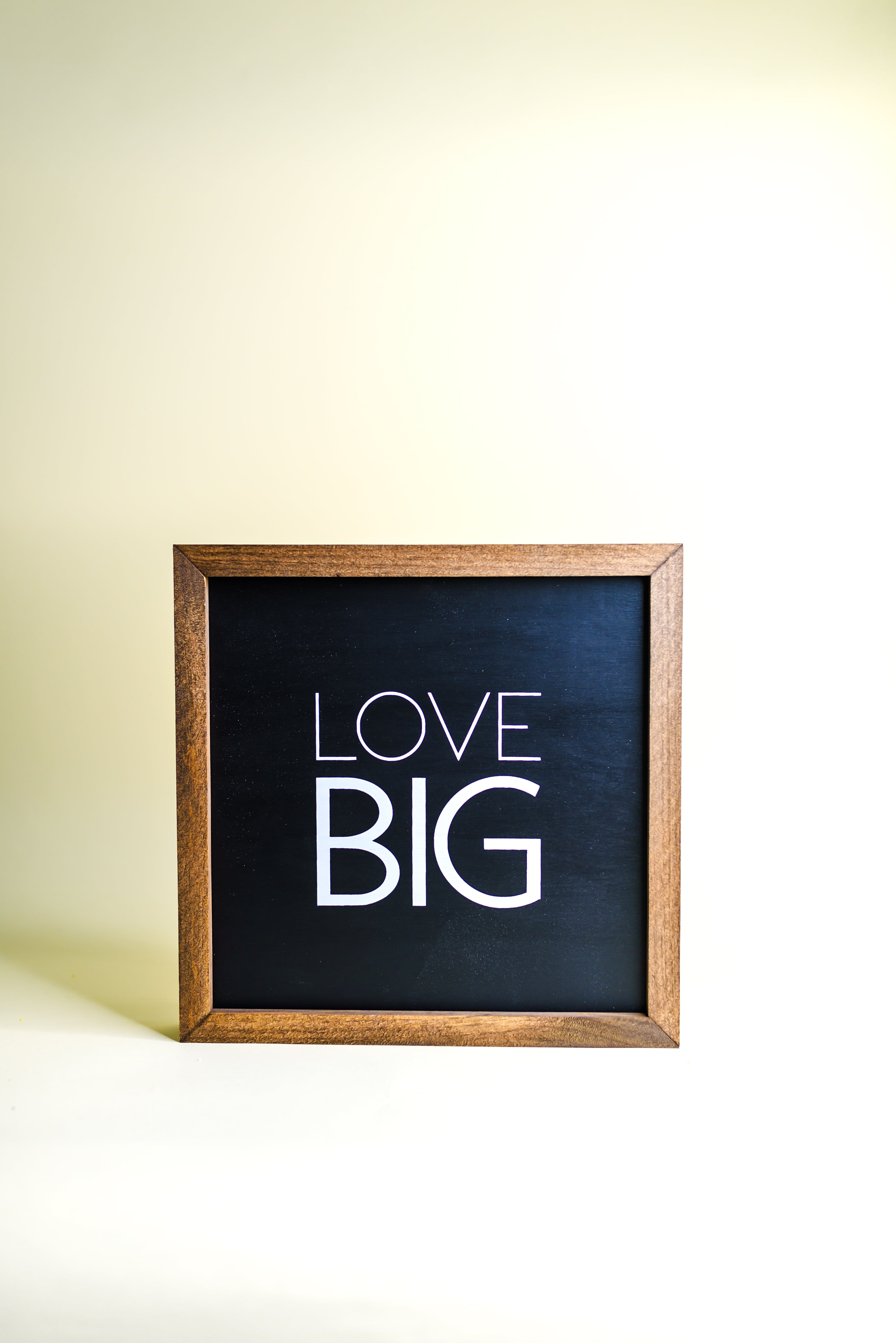 Love Big Framed Sign