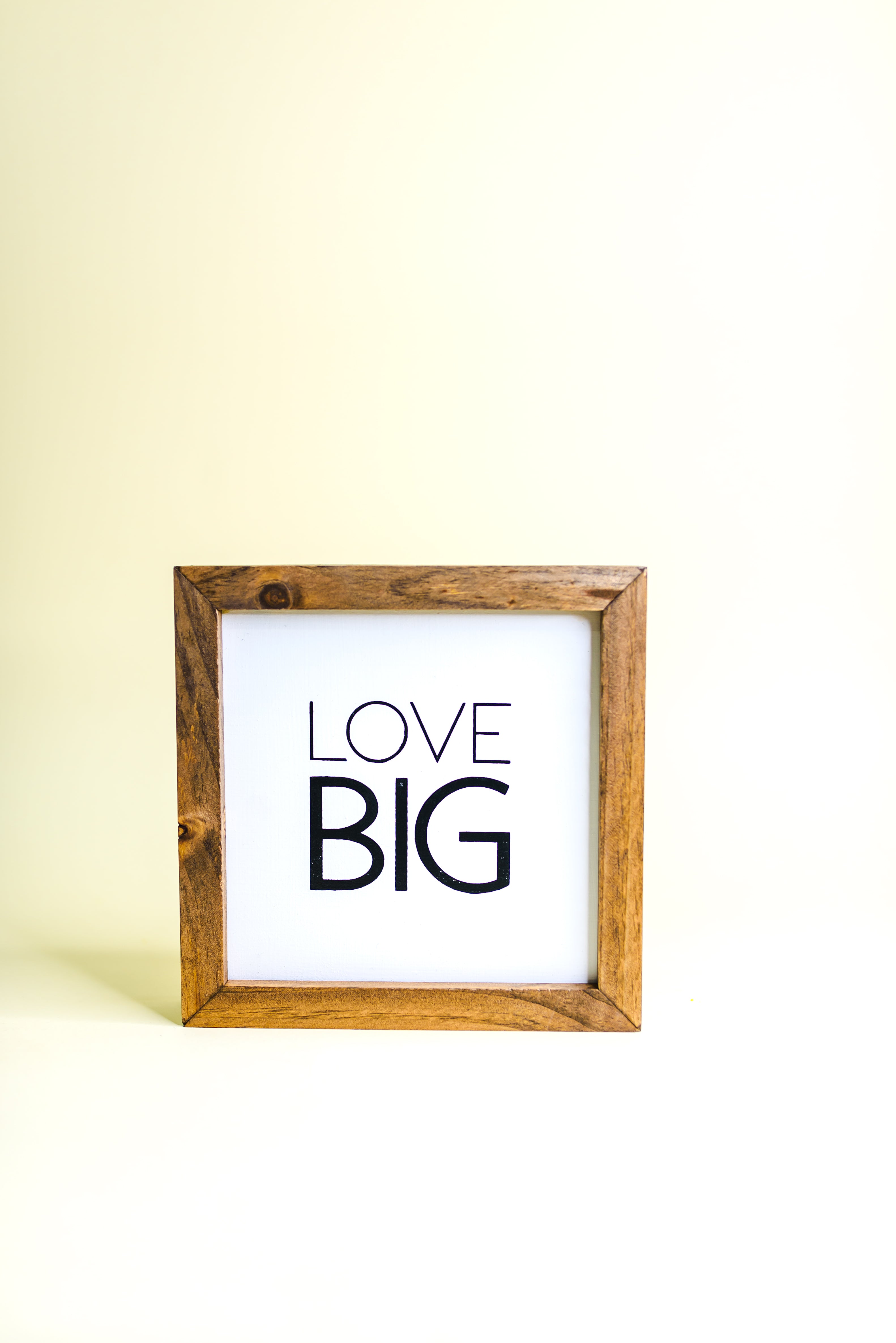 Love Big Framed Sign