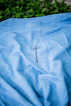 JD: Youth Blue Rise Up/ Back Cross Tee