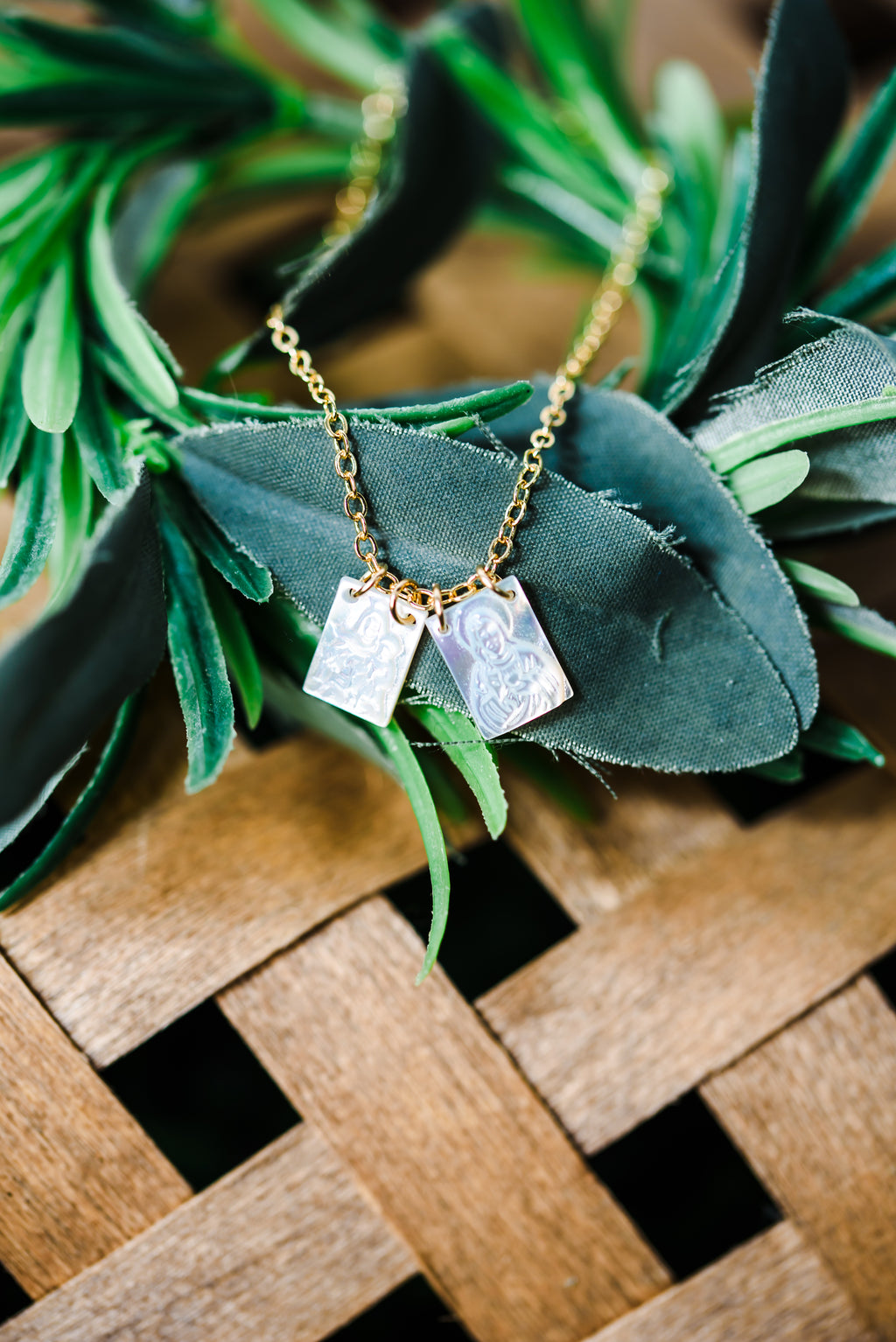Gold Scapular Bracelet