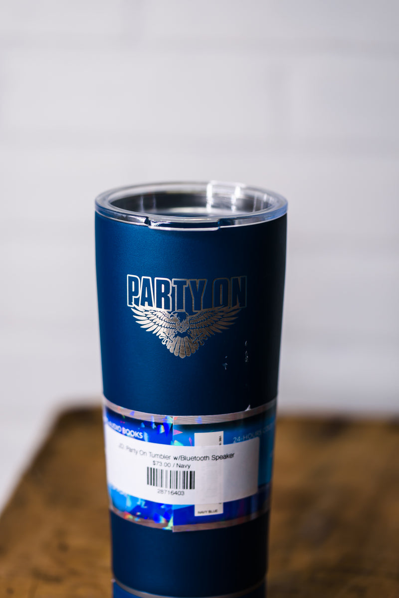 JD: Party On Tumbler w/Bluetooth Speaker