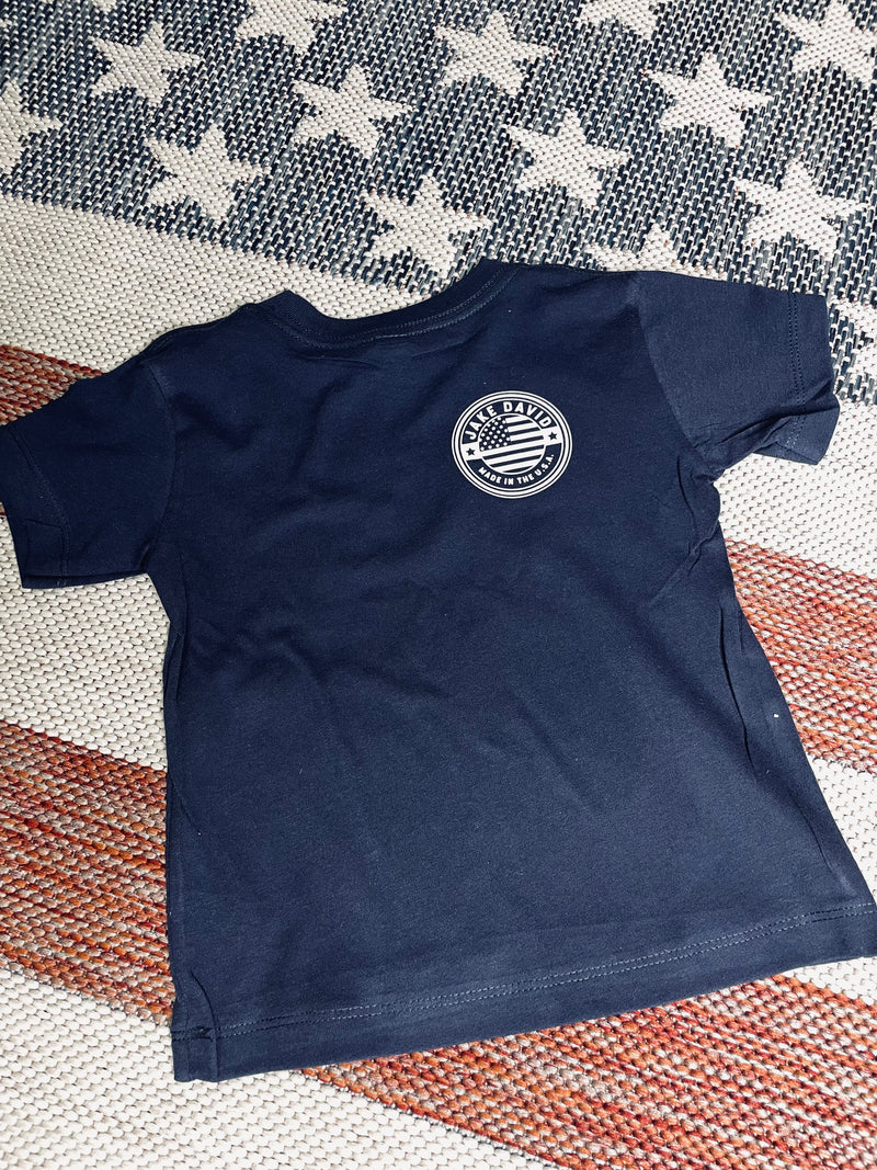 JD: Toddler Navy God is so Cool Tee